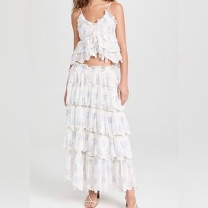 LoveShackFancy Cunningham Skirt & Abbott Top